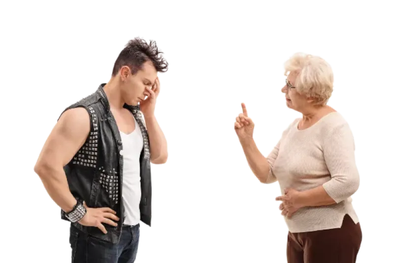 Eine Frau und ein Mann streiten
