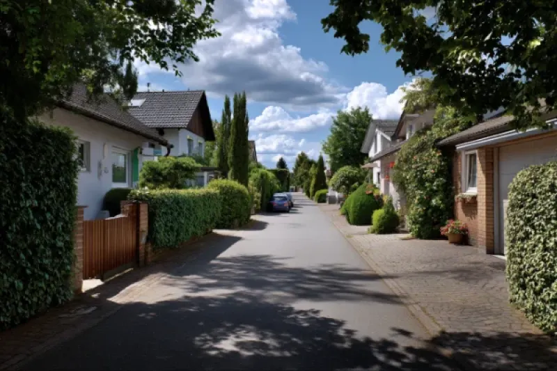 Reihenhaussiedlung in Deutschland