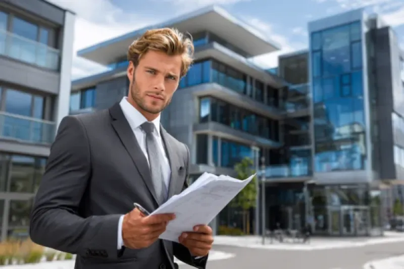 Lagerhallen nach einem Brand, große Teile sind durch Feuer zerstört