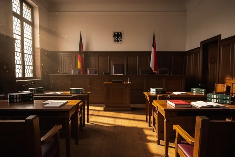 Deutscher Gerichtssaal von Innen