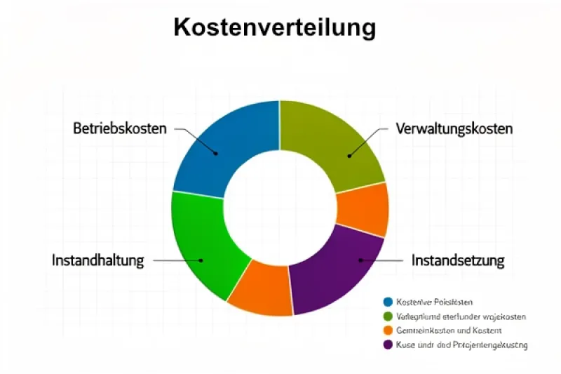 Grafische Darstellung einer Kostenverteilung
