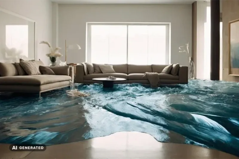 Wasserschaden in einer Wohnung
