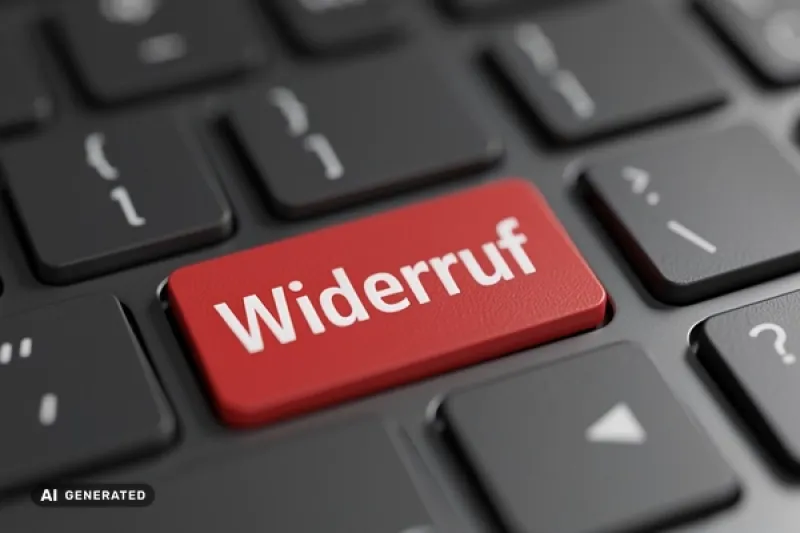 Widerrufstaste auf einer Computertastatur