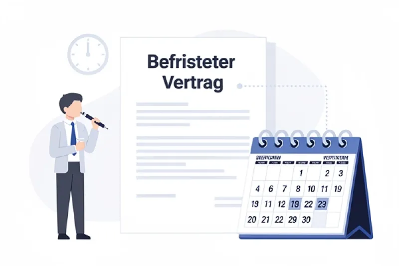 Symbolbild: befristeter Vertrag