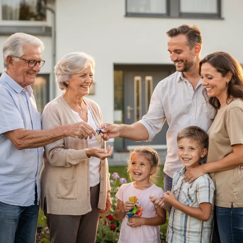 Mann und Frau geben sich die Hand zur Begrüßung