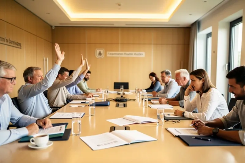 Abstimmung in einer Eigentümerversammlung