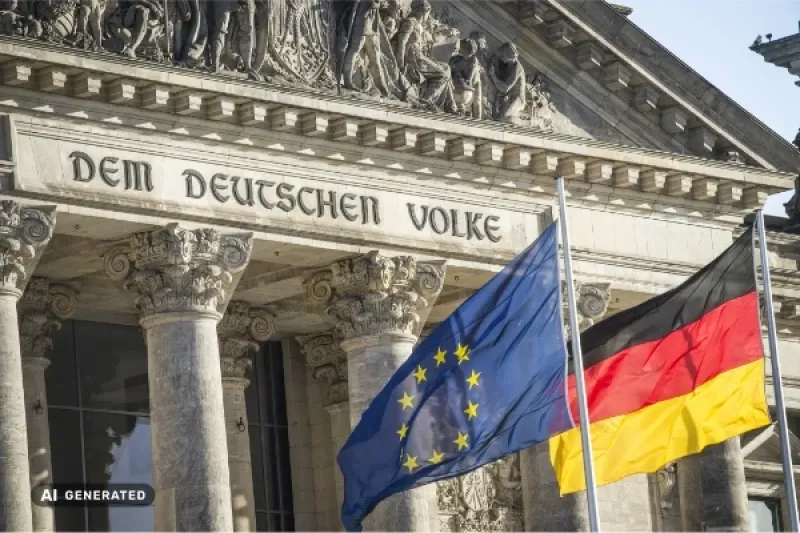 Der Deutsche Bundestag von außen
