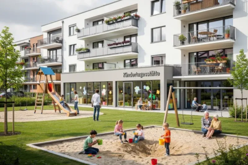 Mehrfamilienhaus mit Kindertagesstätte