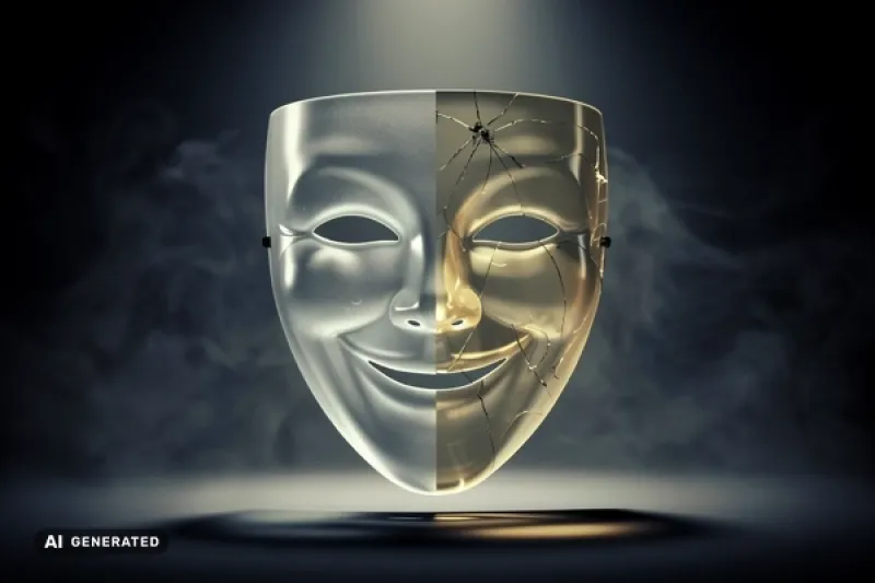 Gläserne Maske als Symbol der Täuschung